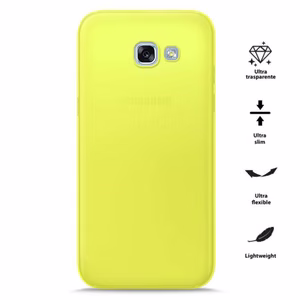 PURO 0.3 Nude dėklas, skirtas Samsung Galaxy A3 (2017), fluorescencinis geltonas