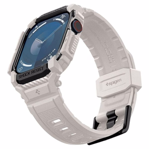 Spigen Rugged Armor „Pro“ dirželis Apple Watch 10 (46MM) - smėlio spalvos