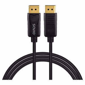 Savio CL-204 DisplayPort laidas 1 m juodas