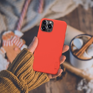 Nillkin Super Frosted Shield Pro case for iPhone 13 Pro Max, durable, red