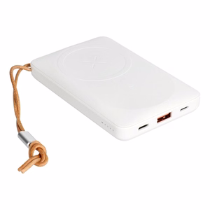 Išorinė baterija POWER BANK VEGER (VP1151) 10000mAh su belaidžiu įkrovikliu (Magsafe 15W) balta