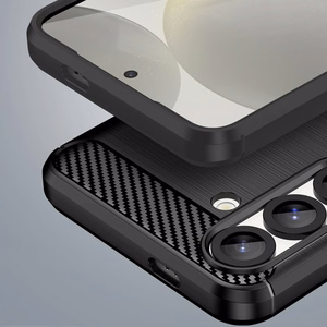 Карбоновый чехол для Samsung Galaxy S23 чёрный