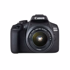 Canon EOS 2000D EU26 EF-S 18–55mm IS II – комплект цифровой камеры APS-C, 24,1 МП, с Wi-Fi, чёрный