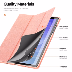 Чехол Dux Ducis Domo для Samsung X210 X215 X216 Tab A9 Plus 11.0 X230 X235 X236 Tab A11 Plus 11.0 розовый