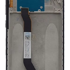 LCD ekranas Xiaomi Redmi Note 8/Note 8 2021 su lietimui jautriu ekranu su rėmu juodas originalus (service pack)