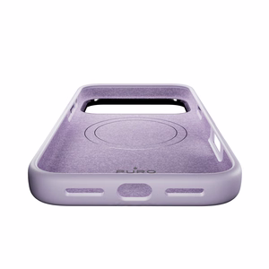 Pure Icon Magnetinis Pro skystas silikoninis dėklas iPhone 17 Pro Max, MagSafe suderinamas, su kameros apsauga ir aliuminio mygtukais - rožinis