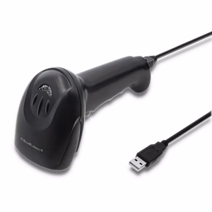 Qoltec 50866 – проводной CCD-сканер штрихкодов 1D, USB, чёрный