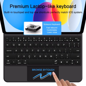 Чехол Tech-Protect Smartcase Magnetic с клавиатурой для iPad 10.9” 2022 / iPad 11” 2025 - чёрный