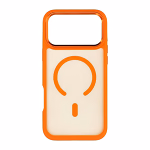 Case for iPhone 18 Pro Max / 17 Pro Max Forcell F-Protect Smoke Hybrid Premium compatible with MagSafe orange