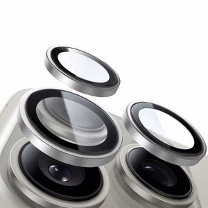 Закалённое стекло Tel Protect Titanium Lens 99% AR на камеру для Iphone 13 Pro/13 Pro Max прозрачное (линз 3 шт.)