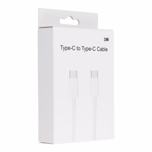 Кабель Type C to Type C PD QC3.0 3A 30W HD26 BOX 3 m белый
