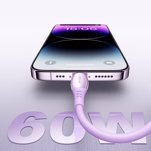 Joyroom S-A59 Vibrant Series 60W кабель USB-C — USB-C 1.2м фиолетовый