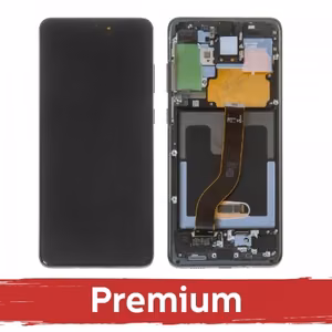 LCD ekranas skirtas Samsung G985 S20 Plus su rėmeliu / Cosmic Grey / OEM
