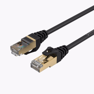 Orico PUG-C7 CAT7 10Gbps RJ45 Ethernet tinklo laidas interneto LAN apvalus 10m - juodas