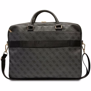 Guess 4G Printed Stripes 16" nešiojamojo kompiuterio krepšys - juodas