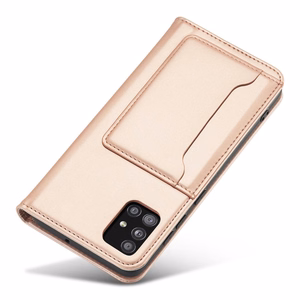 Magnet Card Case чехол для Samsung Galaxy A13 5G кошелёк-чехол с держателем для карт розовый