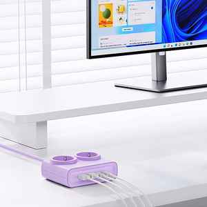 Orico PDC25 25W 6in1 удлинитель 2x AC + 2x USB-A + 2x USB-C - фиолетовый