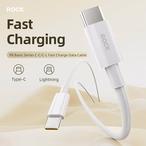 Rock Кабель P8 Basic Series - Type C to Type C - PD 60W 3A 1 метр белый