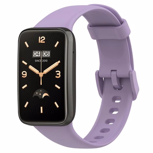 SILIKONINIS DIRŽELIS MI BAND 7 PRO/ M7 PRO (8). VIOLETINIS