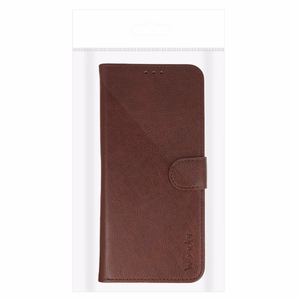 WONDER COMMON Универсальный чехол-книжка (SIZE XL) для Samsung A12/A13 4G/A34 5G/A02S/Xiaomi Redmi 12 4G/12C/Note 12 4G/12 Pro 5G/Oppo A53S/A72/A92 коричневый