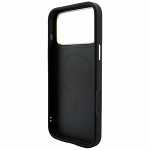 Чехол Guess Embossed 4G Classic MagSafe для iPhone 17 Pro Max / 18 Pro Max, чёрный