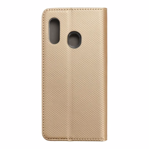 Флип-чехол для Samsung A20e Smart Case Book золотой