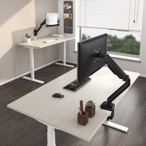 17"-32" monitoriaus spyruoklinis laikiklis, juodas