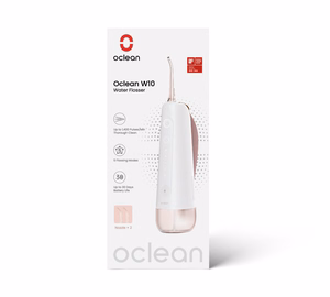 Oclean burnos irigatorius Oclean W10, rožinis, 2 antgaliai