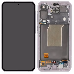 LCD screen Samsung A556 A55 5G with touch screen and frame Awesome Lilac original (used Grade C)