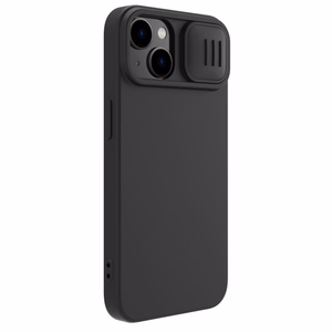 Nillkin CamShield Magnetic magnetinis silikoninis MagSafe dėklas su kameros apsauga, skirtas iPhone 14 Plus – juodas