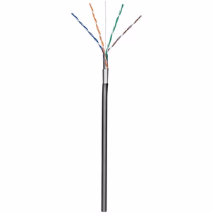 Techly ITP8-RIS-0305LO F/UTP laidas Cat.5E CCA 305 m, standus, lauko, juodas