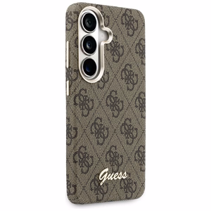 Guess case 4G Script MagSafe for Samsung Galaxy S26 brown