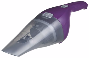 BLACK+DECKER NVC115W – bagless handheld vacuum cleaner, grey/purple