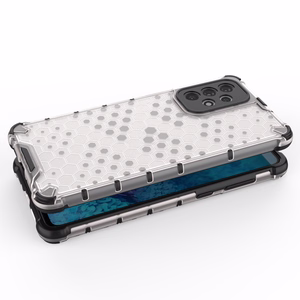 Honeycomb dėklas šarvuotas dėklas su geliniu rėmeliu Samsung Galaxy A73 permatomas