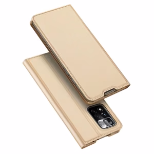 Dux Ducis Skin Pro dėklas telefonui atverčiamas dėklas Poco M4 Pro 5G auksinė