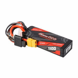 Аккумулятор Lipo Gens ace G-Tech 1100 мА·ч, 11,1 В, 3S1P, 60C, GRP-76 в жестком корпусе с разъемом XT60