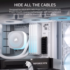 Corsair 4500X RS-R ARGB grūdintas stiklas vidutinio bokštelio korpusas, baltas
