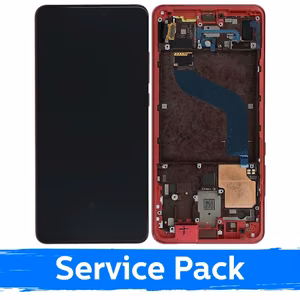 LCD ekranas suderinamas su Xiaomi Mi 9T (Mi 9T Pro) su rėmeliu Flame Red (service pack)