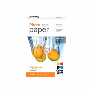 ColorWay – itin blizgus fotopopierius, 230 g/m², 10 × 15 cm