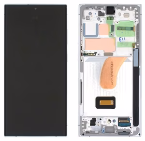 LCD screen Samsung S918 S23 Ultra 5G with touch screen and frame Sky Blue/Lime original (assembled service pack)