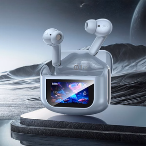 Wireless earphones Hoco with touch screen TWS ANC ENC EQ21 blue