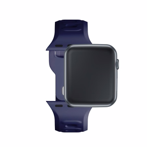 38/40/41/42 mm Ocean Blue (small) - 3mk Silicone Watch Strap for Apple