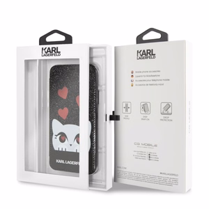 Karl Lagerfeld Valentine iPhone X/Xs dėklas telefonui - juodas