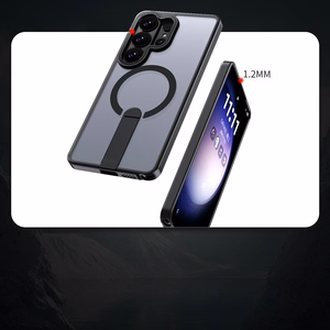 Hybrid Armor X deklas Samsung Galaxy S26 Ultra su stovu, suderinamas su MagSafe - juodas