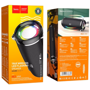 Bluetooth garsiakalbis LED 2 x 5W 6h Hoco HC2 juodas