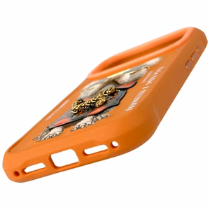 Nimmy Glasses Cool Dog deklas iPhone 17 Pro Max - oranzinis