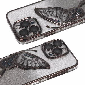 Tel Protect Butterfly Water dėklas telefonui Iphone 17 Pro Max juodas