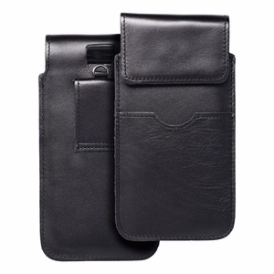 ROYAL - Odinė universali kišenė su flapu / juoda - Dydis 2XL+pločio - SAMSUNG A12 / NOTE 9 / XIAOMI REDMI NOTE 10 PRO