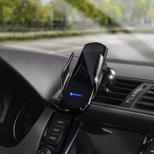 Belaidis automobilinis įkroviklis-laikiklis Forcell (HS1) (15W) su automatiniu užrakinimu