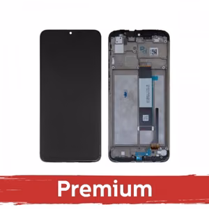 LCD дисплей для Xiaomi Redmi 9T Poco M3 чёрный с рамкой OEM